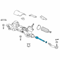 OEM Honda Accord End, Rack Diagram - 53610-TVA-A11