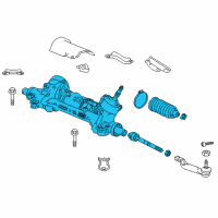 OEM 2018 Honda Accord G/Box Assembly, Steering Diagram - 53620-TVC-A08