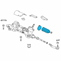 OEM 2021 Honda Accord Dust Seal Set, Tie Rod Diagram - 53429-TVA-A01