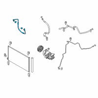 OEM 2016 Nissan Murano Hose-Flexible, High Diagram - 92490-5AA0A