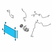 OEM 2015 Nissan Murano Condenser & Liquid Tank Assy Diagram - 92100-5AA1B