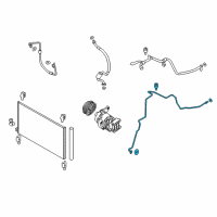 OEM 2016 Nissan Murano Pipe Assembly-Front Cooler, High Diagram - 92440-5AA0C