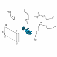 OEM 2021 Nissan Murano Compressor Assy-Cooler Diagram - 92600-9UA0A