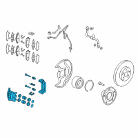 OEM 2018 Honda Pilot CALIPER SUB-ASSY Diagram - 45018-TZ5-A03