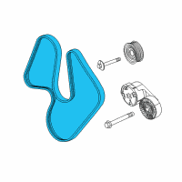 OEM Dodge Belt-SERPENTINE Diagram - 5184646AC