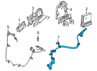 OEM Cadillac CT5 Rear Sensor Diagram - 84839972