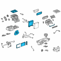 OEM 2016 Chevrolet Sonic Heater Core Diagram - 42615975