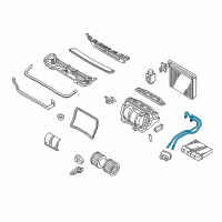 OEM 2006 BMW X3 Aluminium Double Pipe Diagram - 64-11-8-372-784