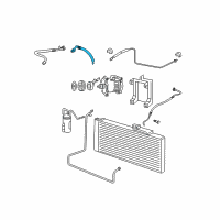 OEM 2009 Dodge Ram 3500 Line-A/C Suction Diagram - 55057040AA