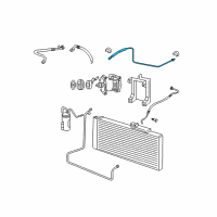 OEM Dodge Ram 3500 Line-A/C Liquid Diagram - 55056808AA