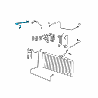 OEM 2009 Dodge Ram 2500 Line-A/C Discharge Diagram - 55057039AA