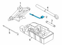 OEM 2021 Kia Sorento Wrench-Wheel Nut Diagram - 091314H000