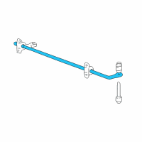 OEM 2008 Ford Focus Stabilizer Bar Diagram - 9S4Z-5A772-B