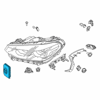 OEM 2019 BMW X4 Front Light Electronics Control Unit Diagram - 63-11-7-472-771