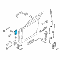 OEM 2011 Lincoln MKS Upper Hinge Diagram - 8A5Z-5422800-A