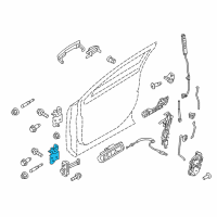 OEM 2017 Ford Police Interceptor Sedan Lower Hinge Diagram - 8A5Z-5422810-A