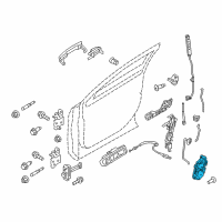 OEM 2017 Ford Explorer Latch Diagram - DG1Z-5421812-C