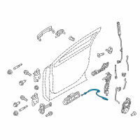 OEM 2018 Ford Police Interceptor Sedan Release Cable Diagram - AG1Z-54221A00-C