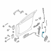 OEM 2018 Ford Police Interceptor Sedan Lock Rod Diagram - AG1Z-5421850-A