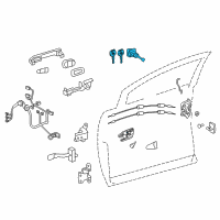 OEM 2015 Toyota Avalon Cylinder & Keys Diagram - 69052-07010