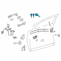 OEM 2014 Toyota Avalon Cylinder & Keys Diagram - 69052-07010