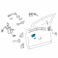 OEM 2015 Toyota Avalon Handle, Inside Diagram - 69206-07020-C0