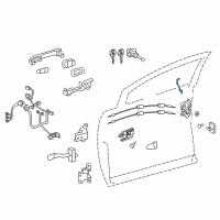 OEM 2015 Toyota Avalon Lock Rod Diagram - 69311-07020