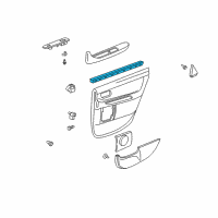 OEM 2003 Toyota Avalon Inner Weatherstrip Diagram - 68173-AC010