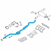 OEM 2020 BMW M240i Front Silencer Diagram - 18-30-8-638-778