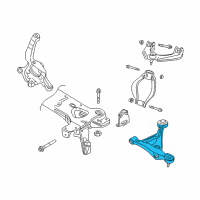 OEM 2001 Chrysler Sebring Lower Control Arm Diagram - 4764500AG