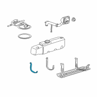 OEM 2004 Ford Ranger Fuel Tank Mount Strap Diagram - 4L5Z-9054-BA