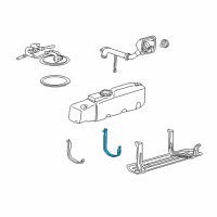 OEM 2007 Ford Ranger Fuel Tank Mount Strap Diagram - 6L5Z-9054-DA