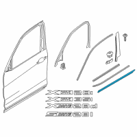 OEM 2017 BMW X3 Moulding Rocker Panel Front Left Diagram - 51-47-7-352-555