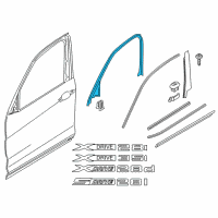 OEM 2014 BMW X3 Cover, Window Frame, Door Front Left Diagram - 51-33-7-205-583