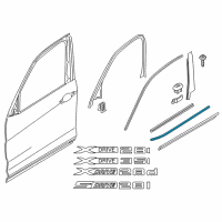 OEM 2016 BMW X3 Channel Cover, Exterior, Door, Front Left Diagram - 51-33-7-247-795