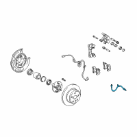 OEM 2001 Toyota Highlander Brake Hose Diagram - 90947-02970