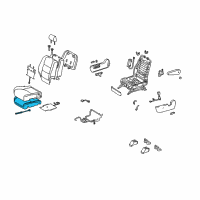 OEM 2007 Lexus RX400h Pad, Front Seat Cushion, RH(For Separate Type) Diagram - 71511-0E010