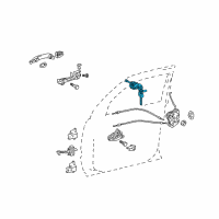 OEM 2012 Toyota 4Runner Cylinder & Keys Diagram - 69052-35190