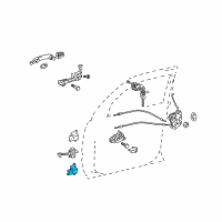 OEM 2019 Lexus GX460 Check Assy, Rear Door Diagram - 68640-60120