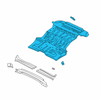 OEM Dodge Durango Pan-Rear Floor Diagram - 55256759AE