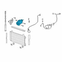 OEM 2008 Pontiac G8 Compressor Diagram - 92265300