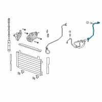 OEM 2009 Pontiac G8 Hose Asm-A/C Evaporator Front Diagram - 92193504