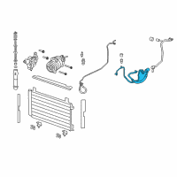 OEM Pontiac G8 AC Hoses Diagram - 92258780