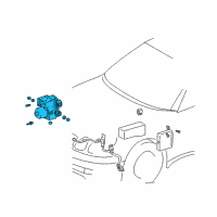 OEM Lexus SC400 Actuator Assy, Abs & Traction Diagram - 44050-53021