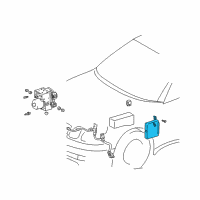 OEM Lexus IS300 Computer Assy, Skid Control Diagram - 89540-53170