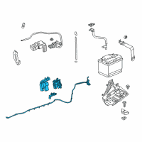 OEM 2017 Chevrolet Caprice Positive Cable Diagram - 92274189