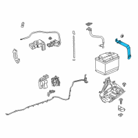 OEM 2016 Chevrolet SS Hold Down Strap Diagram - 92271590