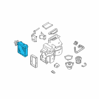OEM 1998 Nissan Quest EVAPORATOR Assembly - Cooler Diagram - 27281-6B000