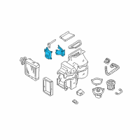 OEM 1999 Nissan Quest Air Intake Box Actuator Diagram - 27740-7B000