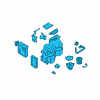 OEM Nissan Quest EVAPORATOR Assembly-Cooler Kit Diagram - 27281-7B025